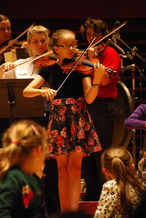 Girl Playing Violin